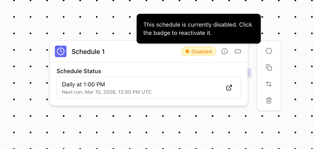 Disabled Schedule