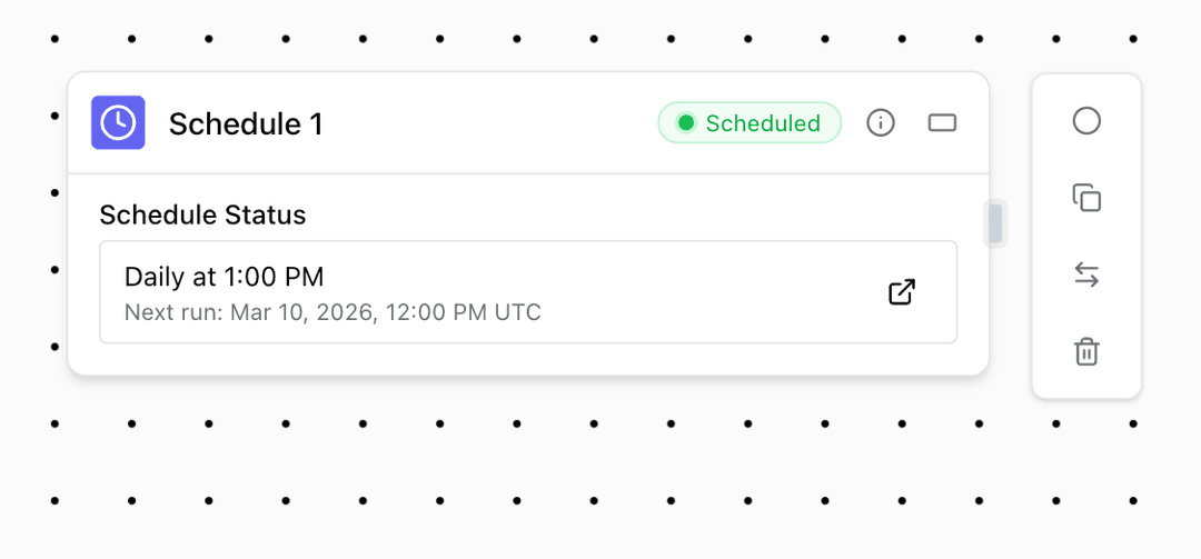 Schedule Block